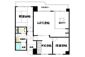 賃貸マンション情報｜ブエナビスタ姫路青山イースト　間取り図
