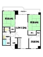 賃貸マンション情報|ブエナビスタ姫路青山ウエスト 間取り図
