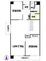賃貸マンション情報｜東山ハイツ　間取り図