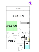 賃貸マンション情報｜ヌーベルバーグイヌイ　間取り図