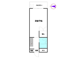 賃貸マンション情報｜ロッキーコート広畑　間取り図