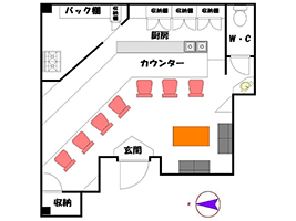 賃貸オフィス・賃貸店舗情報|魚町自治会ビル 間取り図